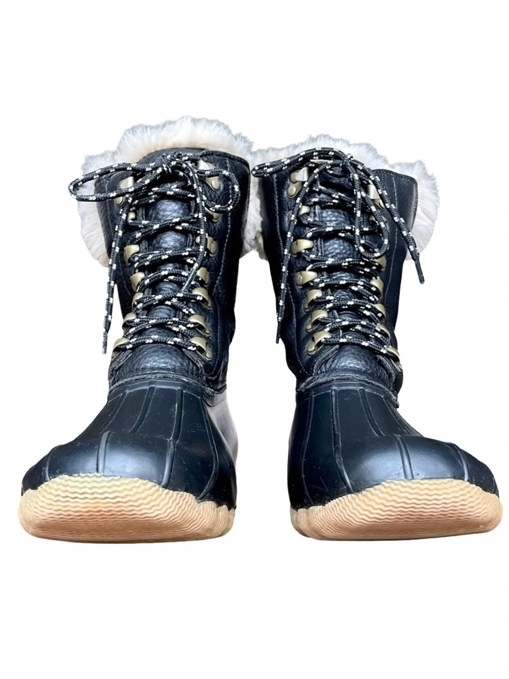 goop x Sperry Luxe Leather Shearling Duck Boots Size 10 - Picture 7 of 15